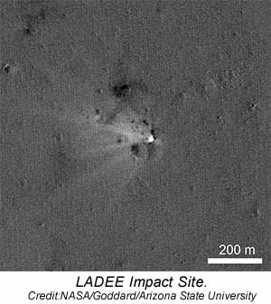 Laddee moon impact site image